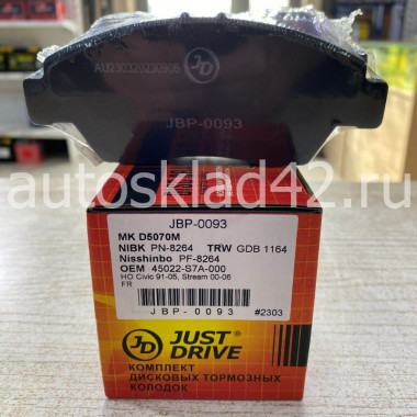 Тормозные колодки передние JUST DRIVE JBP-0093