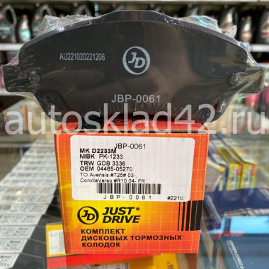 Тормозные колодки передние JUST DRIVE JBP-0061