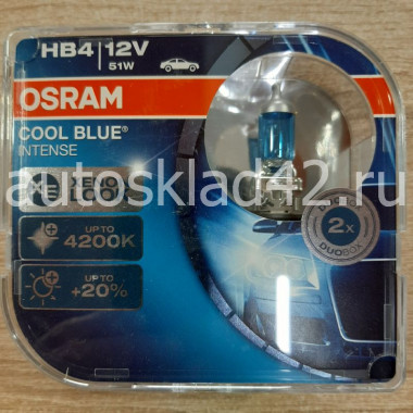 Автолампа OSRAM HB4(9006) 12V 55W P22D COOL BLUE (2шт.)