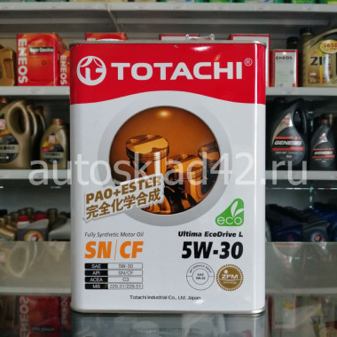 Масло моторное TOTACHI Ultima EcoDrive L SN/CF 5W-30 4л