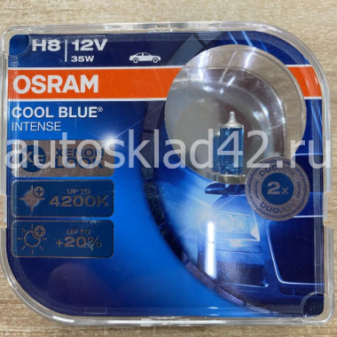 Автолампа OSRAM H8 12V 35W PGJ19-1 COOL BLUE INTENSE (2шт.)