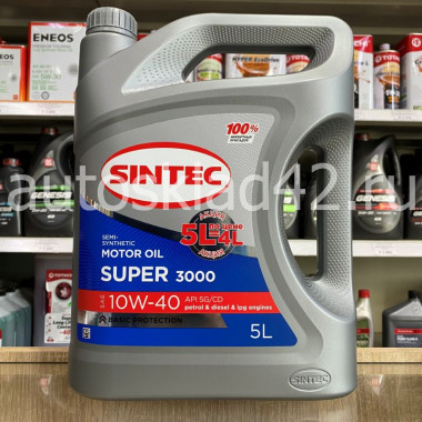 Масло моторное SINTEC Platinum 3000 SG/CD A3/B4 10W-40 5л