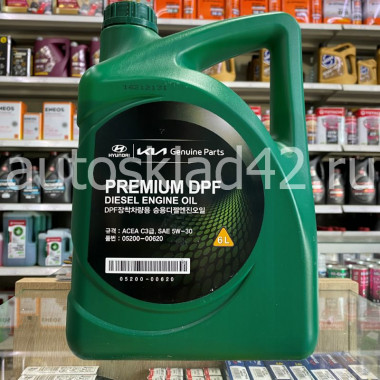 Масло моторное HYUNDAI 5W-30 PREMIUM DPF DIESEL C3 6л