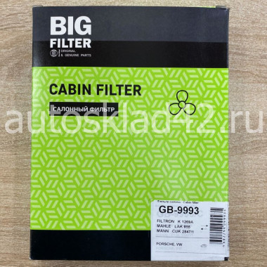 Фильтр салонный BIG Filter GB-9993