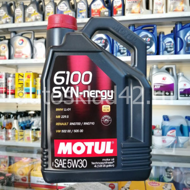 Масло моторное MOTUL 6100 SYN-nergy SL A3/B4 5W-30 4л