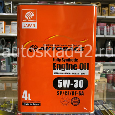 Масло моторное AUTOBACS Engine Oil 5W-30 SP/CF/GF-6A 4л