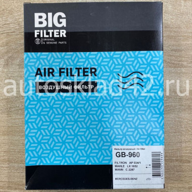 Фильтр воздушный BIG Filter GB-960