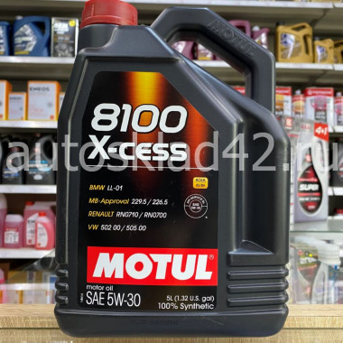 Масло моторное MOTUL 8100 X-cess SN 5W-30 5л
