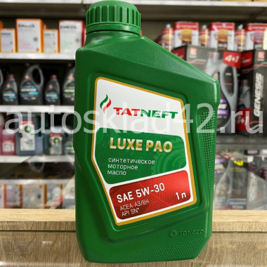 Масло моторное TATNEFT LUXE PAO SN A3/B4 5W-30 1л