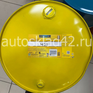 Масло моторное RAVENOL HCS 5W-40 SN/CF A3/B4 208л (цена за 1л)
