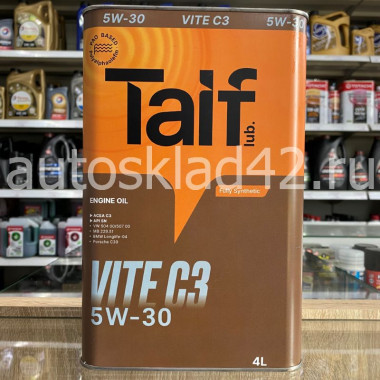 Масло моторное TAIF VITE C3 5W-30 SN/C3/504 00/507 00 4л