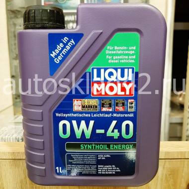 Масло моторное LIQUI MOLY Synthoil Energy SN/CF 0W-40 1л