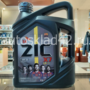 Масло моторное ZIC X7 LS 5W-30 SN/CF 4л